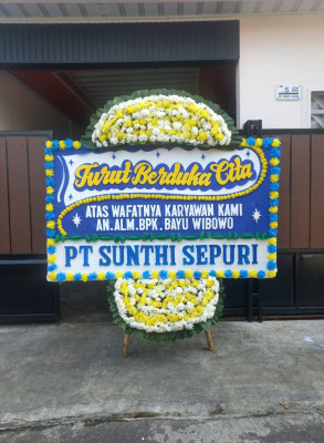 Papan Bunga Duka di Medan Tenggara